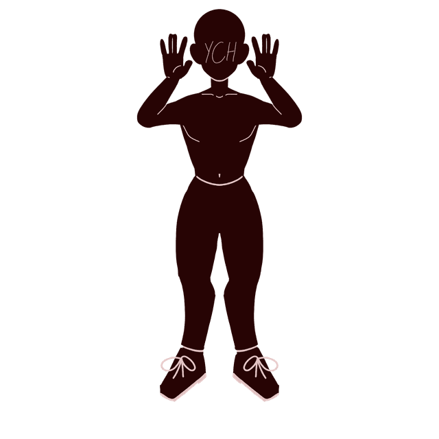 A silhouette of a person